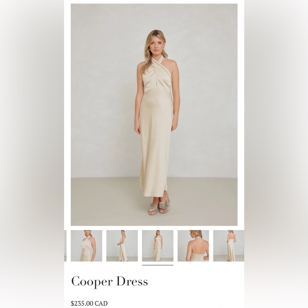 Cooper Park & Fifth dress, champagne colour